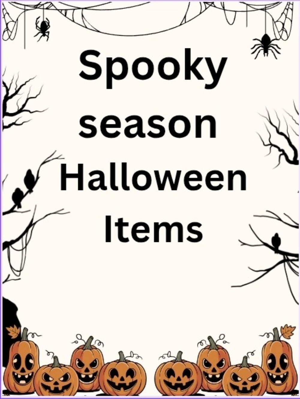 Halloween And Spooky Season Items🎃🎃🎃
